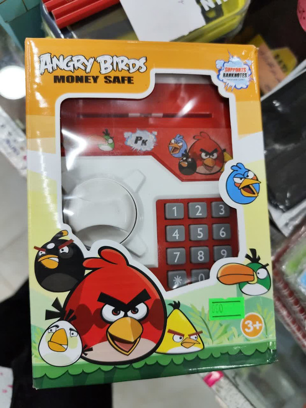 قلک رمزدار کودک مدل Angry Birds – آموزش پسانداز با طراحی فانتزی و هوشمند